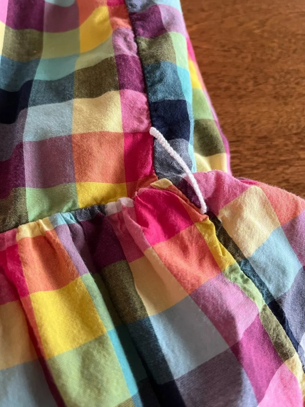 Gap colorful plaid sun dress M 8